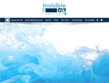 Tablet Screenshot of invisibleinkediting.com